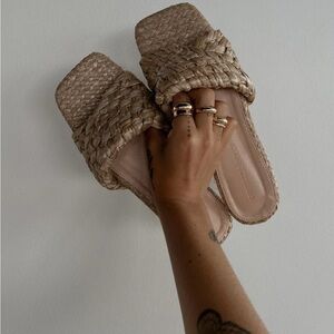 Princess Polly Woven Slide Sandals
